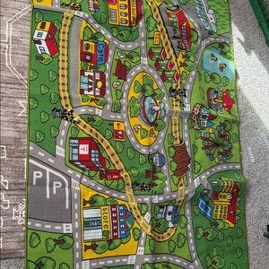Colorful City Map Play Rug